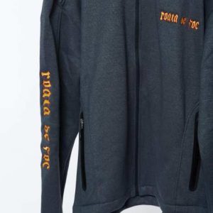 hanorac negru brodat