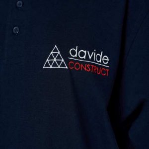 davide constructii tricou cu broderie
